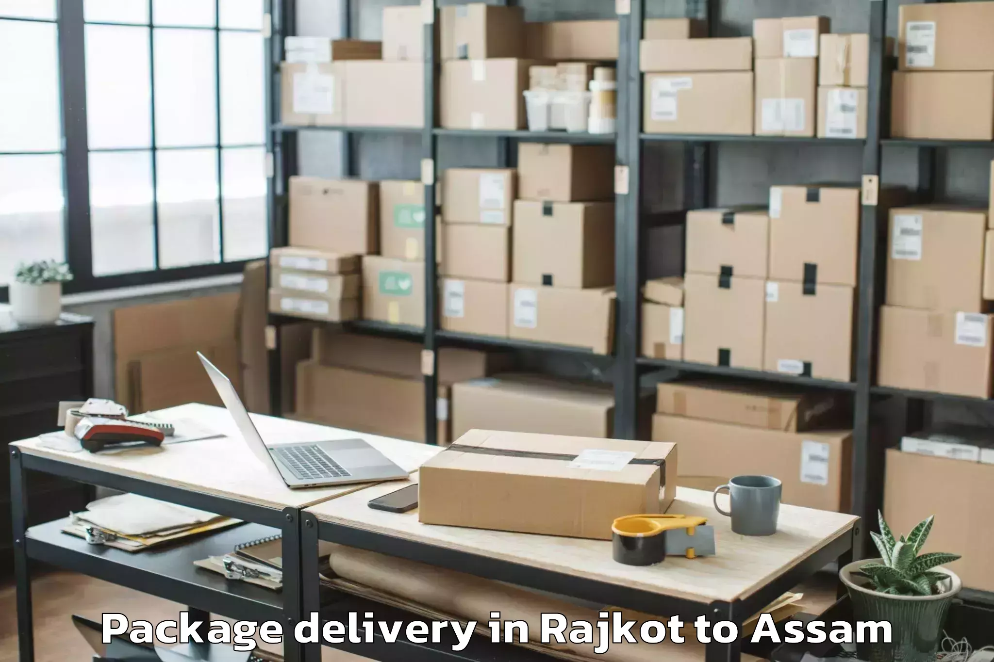 Easy Rajkot to Barpathar Package Delivery Booking